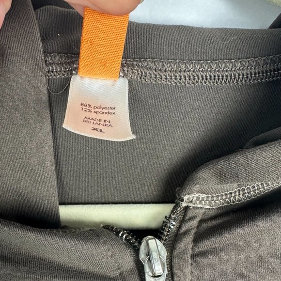 Lucy Womens Full Zip Hooded Jacket Sweater  Size XL Active Wear Athletic Brown - Picture 5 of 7